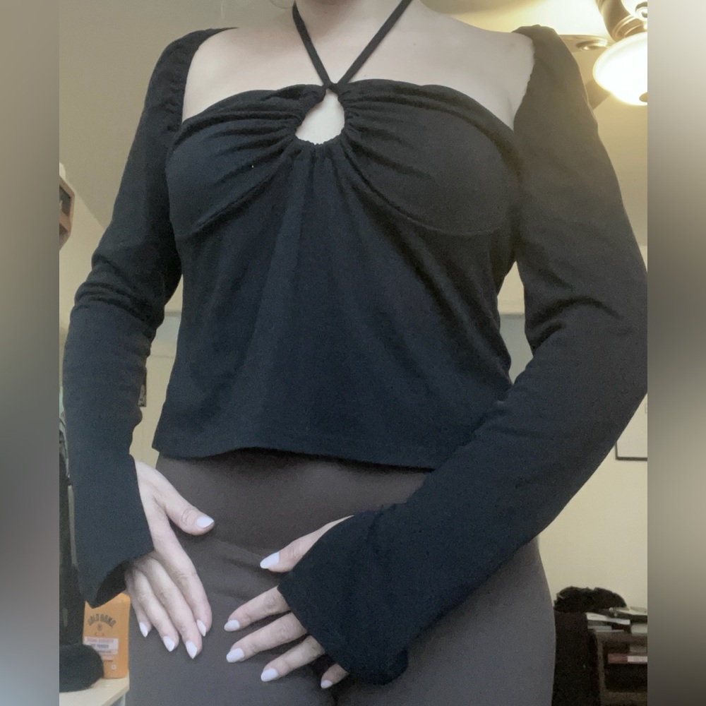 Black Long Sleeve Top